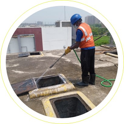 Overhead Water Tank Cleaning Service